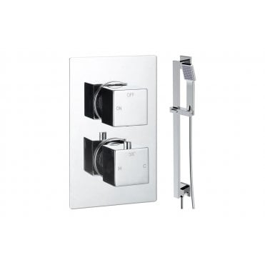 Ferrara Square Shower Valve & Kit Pack 2