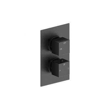 Ferrara Thermostatic Single Outlet Twin Shower Valve