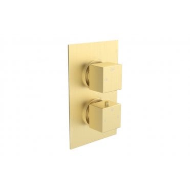 Ferrara Thermostatic Single Outlet Twin Shower Valve