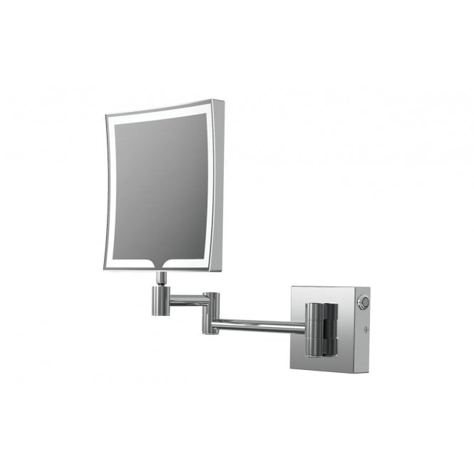Plumb Warehouse Foggia Square LED Cosmetic Mirror - Chrome