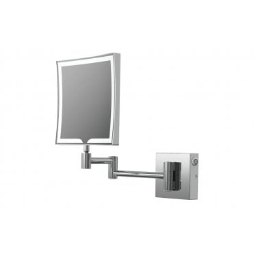 Foggia Square LED Cosmetic Mirror - Chrome