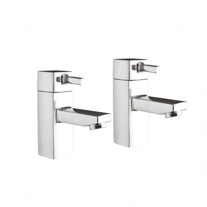 Plumb Warehouse Forme Chrome Basin Taps (Pair)