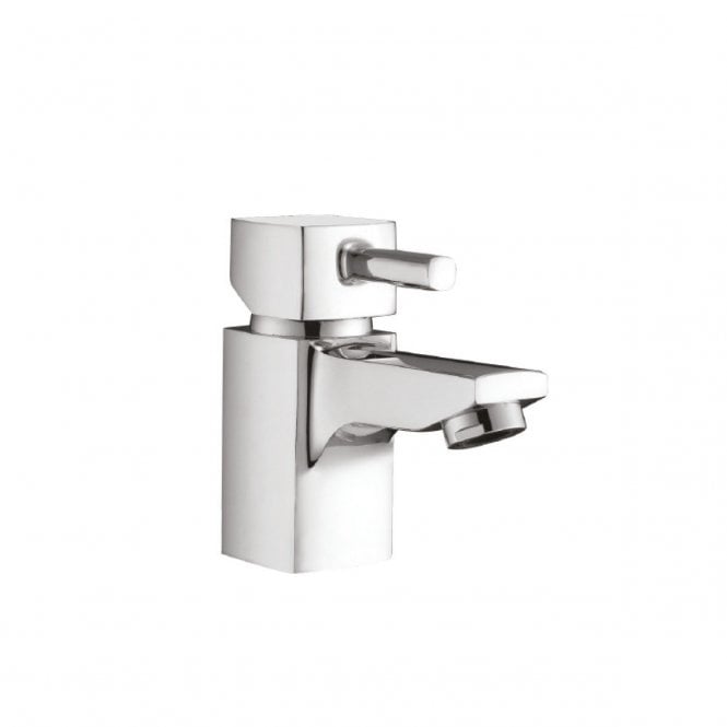 Plumb Warehouse Forme Chrome Mini Mono Basin Mixer Tap With Push Waste