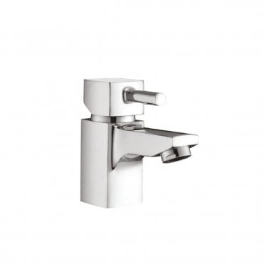 Forme Chrome Mini Mono Basin Mixer Tap With Push Waste