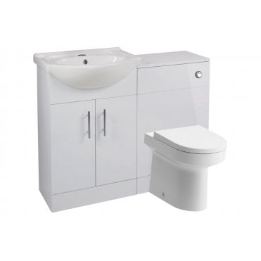 Fossana Basin Unit & WC Unit Pack - White Gloss