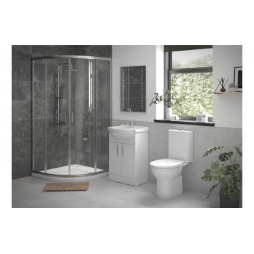 Fossana Full Suite with 900mm 2 Door EasyFit Quadrant & Tray
