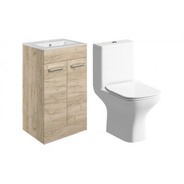 Frascata 510mm Floor Standing Unit and Close Coupled WC Pack