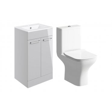 Frascata 510mm Floor Standing Unit and Close Coupled WC Pack