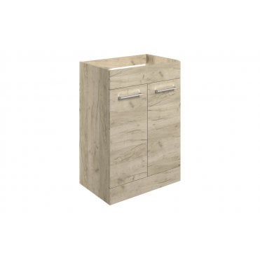 Frascata Floor Standing 2 Door Basin Unit (No Top) - Oak (Choose Size)