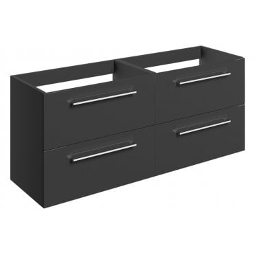Frascata Wall Hung 2 Drawer Basin Unit (No Top) (Choose Size and Finish)