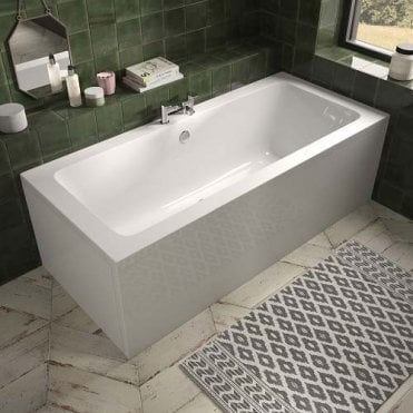 Plumb Warehouse Front Bath Panel - White
