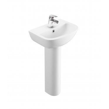 Gamma 455mm x 355mm 1 Tap Hole Basin - White