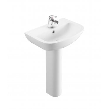 Gamma 550mm x 390mm 1 Tap Hole Basin - White