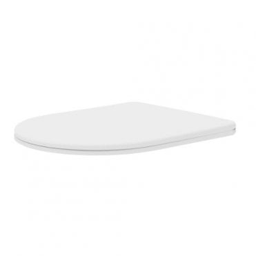 Gamma D Shape Smooth Sandwich Soft Close Seat - White