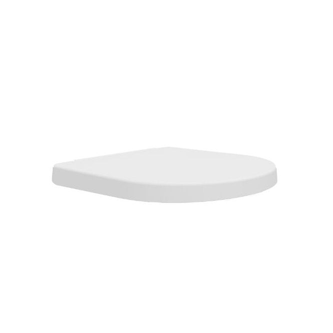 Plumb Warehouse Gamma D Shape Smooth Wrapover Soft Close Seat - White