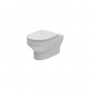 Gamma Round 360mm x 515mm x 360mm Wall Hung WC Pan - White