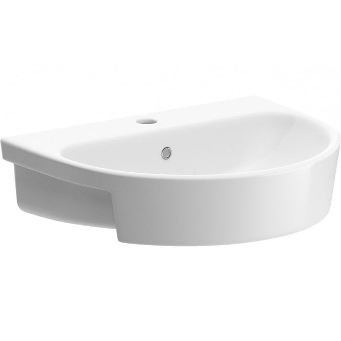 Plumb Warehouse Genova 555x435mm 1 Tap Hole Semi Recessed Basin