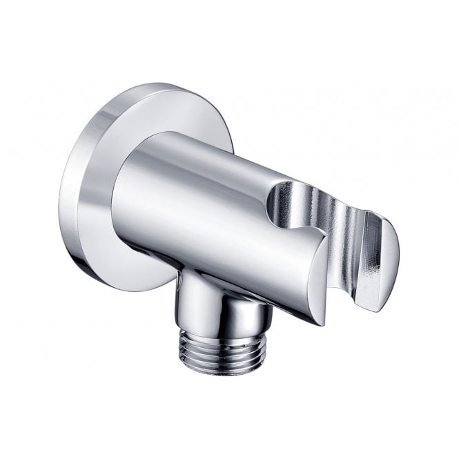 Plumb Warehouse Handset Wall Bracket w/Wall Outlet - Round