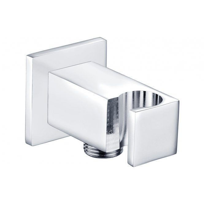 Plumb Warehouse Handset Wall Bracket w/Wall Outlet - Square