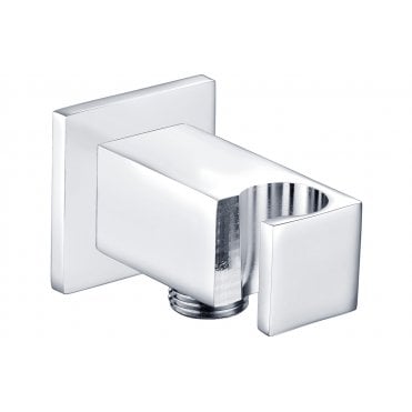 Handset Wall Bracket w/Wall Outlet - Square