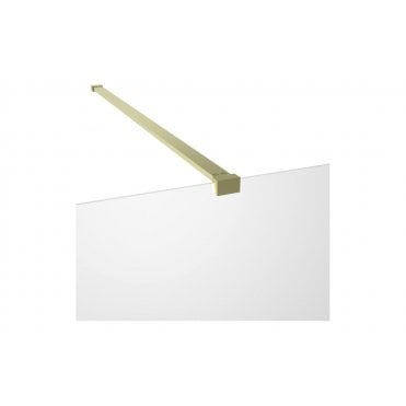 Ilenia Wetroom Side Panel Arm - Brushed Brass