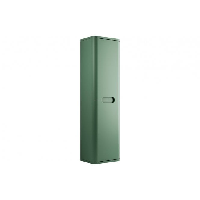 Plumb Warehouse Iserni 350mm 2 Door Wall Hung Tall Unit - Matt Sage Green
