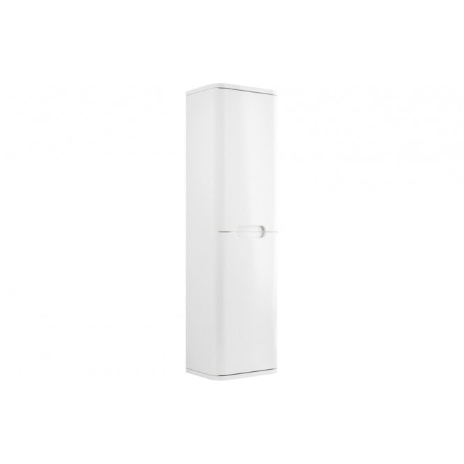 Plumb Warehouse Iserni 350mm 2 Door Wall Hung Tall Unit - White Gloss