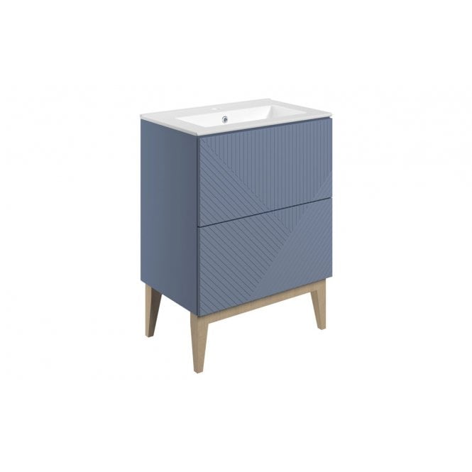 Plumb Warehouse Isola Floor Standing 2 Drawer Basin Unit & Basin (Select size and finish)