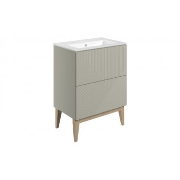 Isola Floor Standing 2 Drawer Basin Unit & Basin (Select size and finish)