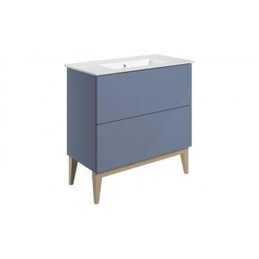 Isola Floor Standing 2 Drawer Basin Unit & Basin (Select size and finish)