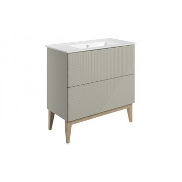 Isola Floor Standing 2 Drawer Basin Unit & Basin (Select size and finish)