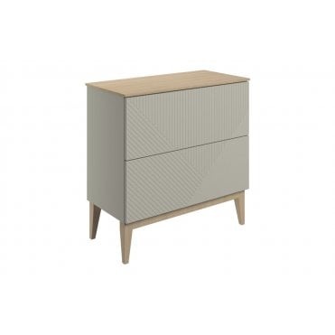Isola Floor Standing 2 Drawer Basin Unit & Maple Oak Effect Worktop (Select size and finish)
