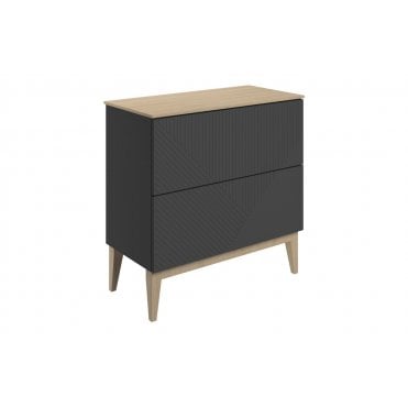 Isola Floor Standing 2 Drawer Basin Unit & Maple Oak Effect Worktop (Select size and finish)