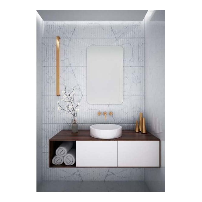 Plumb Warehouse  Kalm Non-Illuminated Mirror - 500mm x  800mm