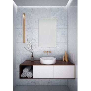 Plumb Warehouse Kalm Non-Illuminated Mirror - 500mm x  800mm