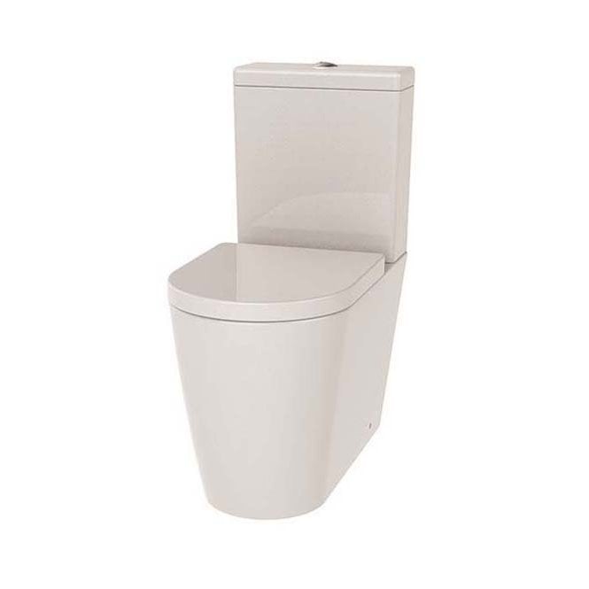 Plumb Warehouse  Lab Rimless Closed Back Close Coupled Toilet and Cistern - White