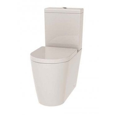 Plumb Warehouse Lab Rimless Closed Back Close Coupled Toilet and Cistern - White