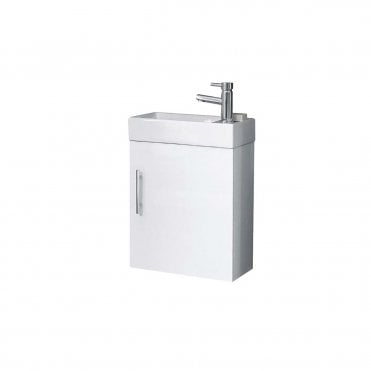Lanza 400mm Wall Hung Cloakroom Vanity Unit With Basin