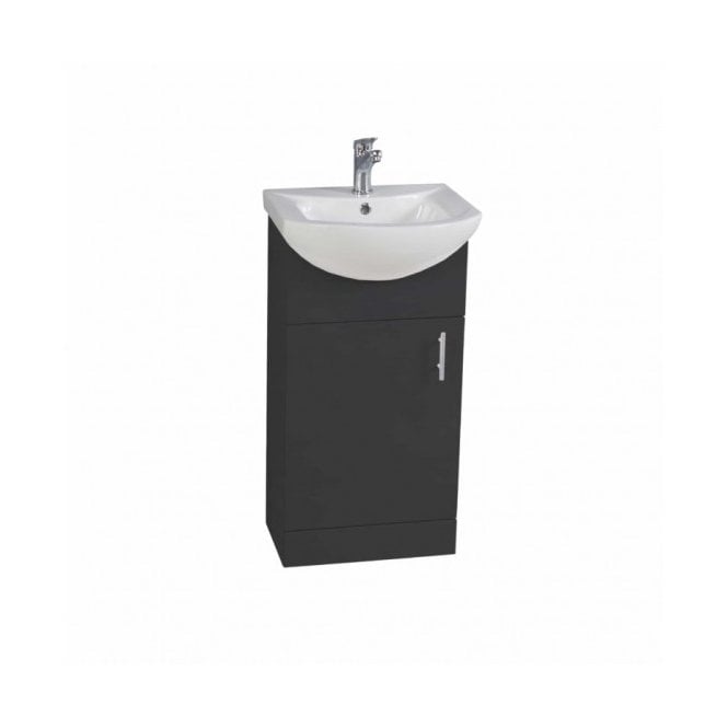 Plumb Warehouse Lanza 950mm Gloss White Floor Standing Vanity Unit With Basin
