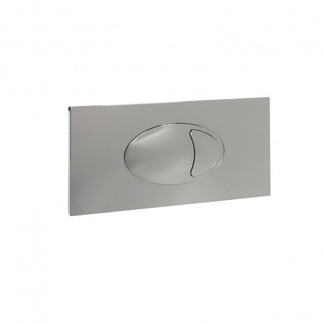 Plumb Warehouse Large Chrome Dual Flush Plate For Cistern
