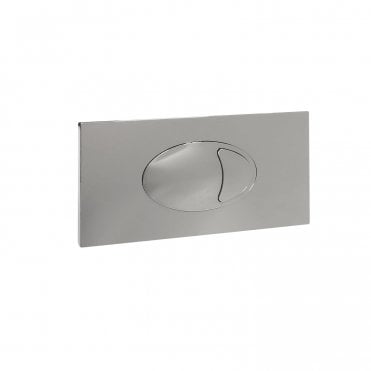 Large Chrome Dual Flush Plate For Cistern