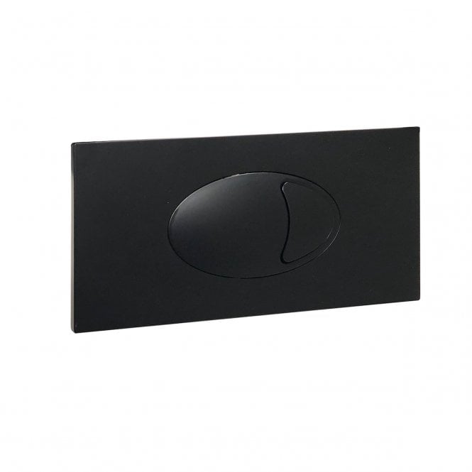 Plumb Warehouse Large Matt Black Dual Flush Plate For Cistern