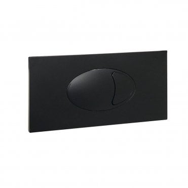 Large Matt Black Dual Flush Plate For Cistern