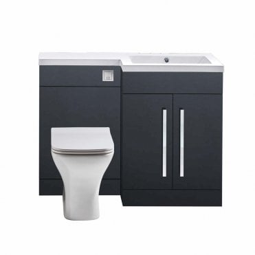 Lili 1100mm Vanity Unit And WC Unit With Right Hand Basin