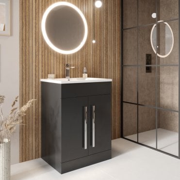 Lili 600mm Floor Standing Vanity Unit With Basin