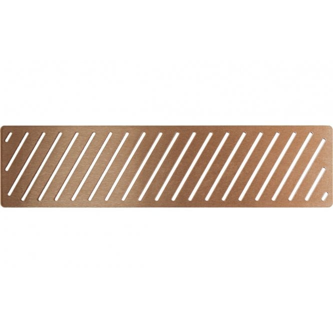 Plumb Warehouse Linear Tray Waste Cover - Brushed Bronze
