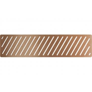 Linear Tray Waste Cover - Brushed Bronze