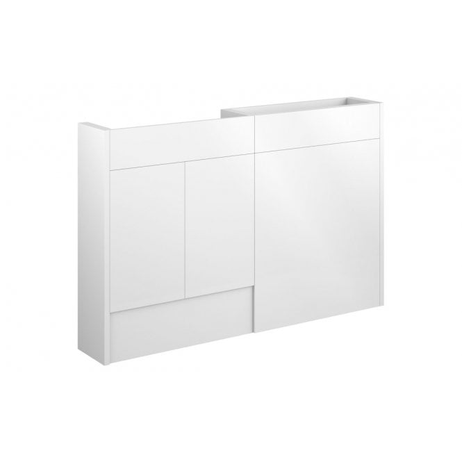Plumb Warehouse Livorna 1236mm Slim Basin and WC Unit Pack (Choose finish)