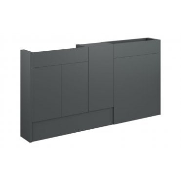 Livorna 1536mm Slim Basin  WC and 1 Door Unit Pack (Choose finish)