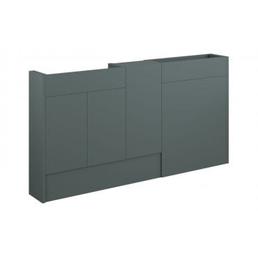 Livorna 1536mm Slim Basin  WC and 1 Door Unit Pack (Choose finish)